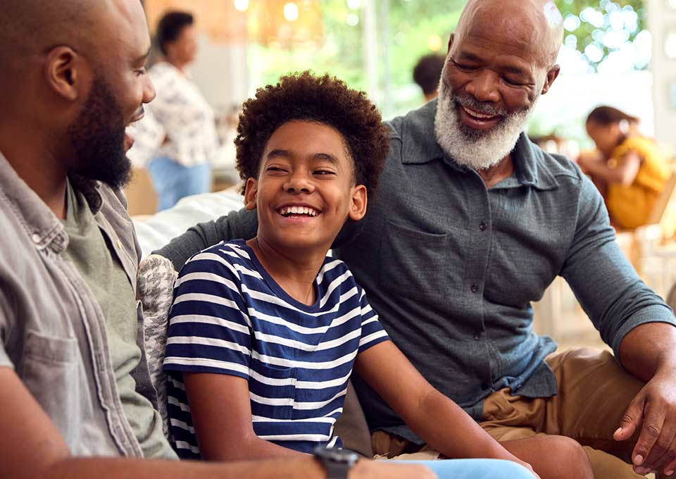 photo of a father, son, and grandfather